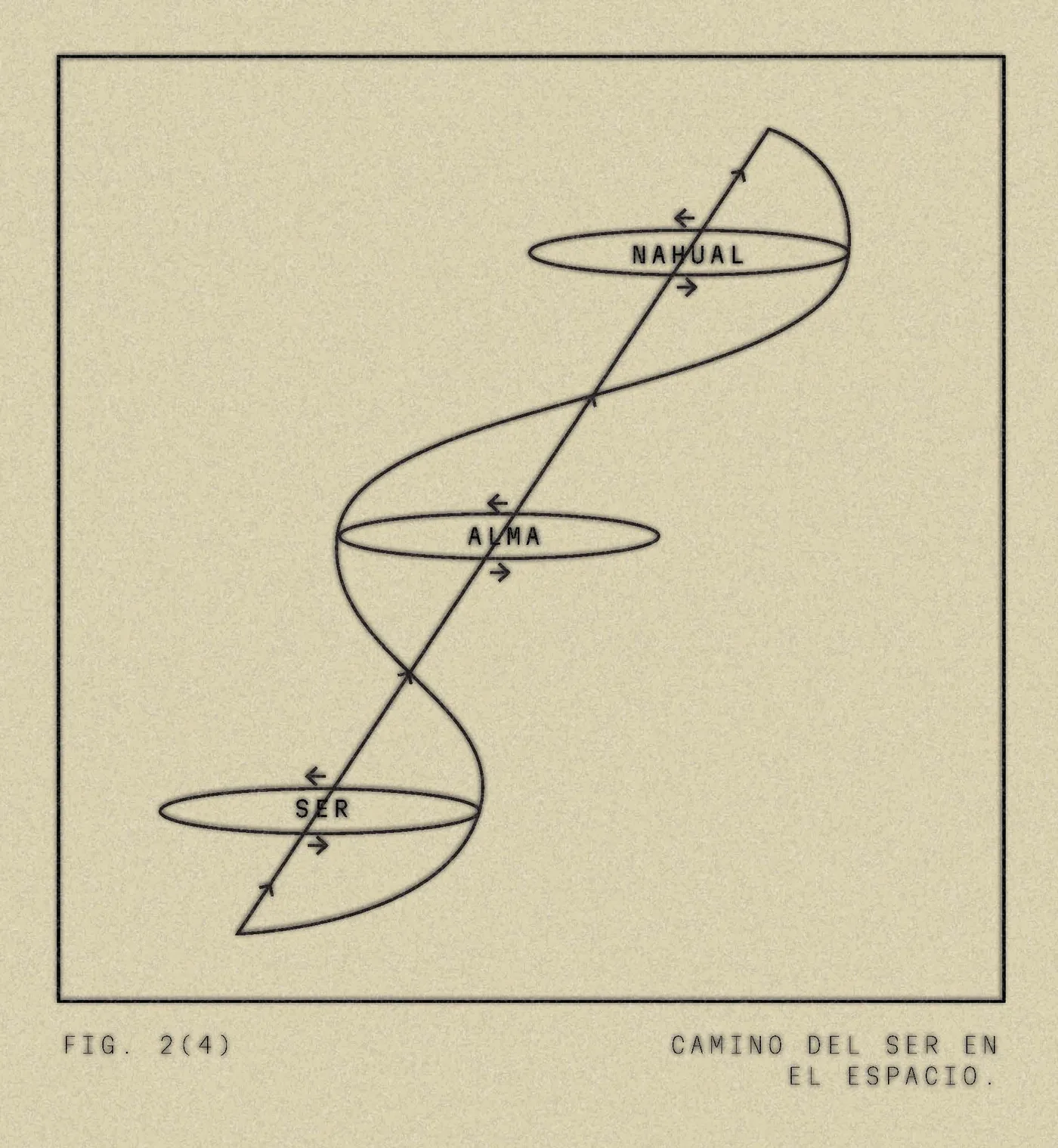 FIG. 2(4) Camino del ser en el espacio